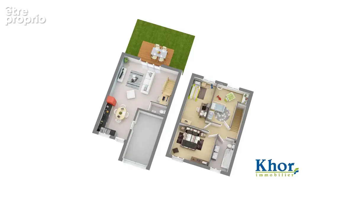 Maison INDIVIDUELLE  de 4 pièces principales avec garage et terrain de  217m² - photo 4