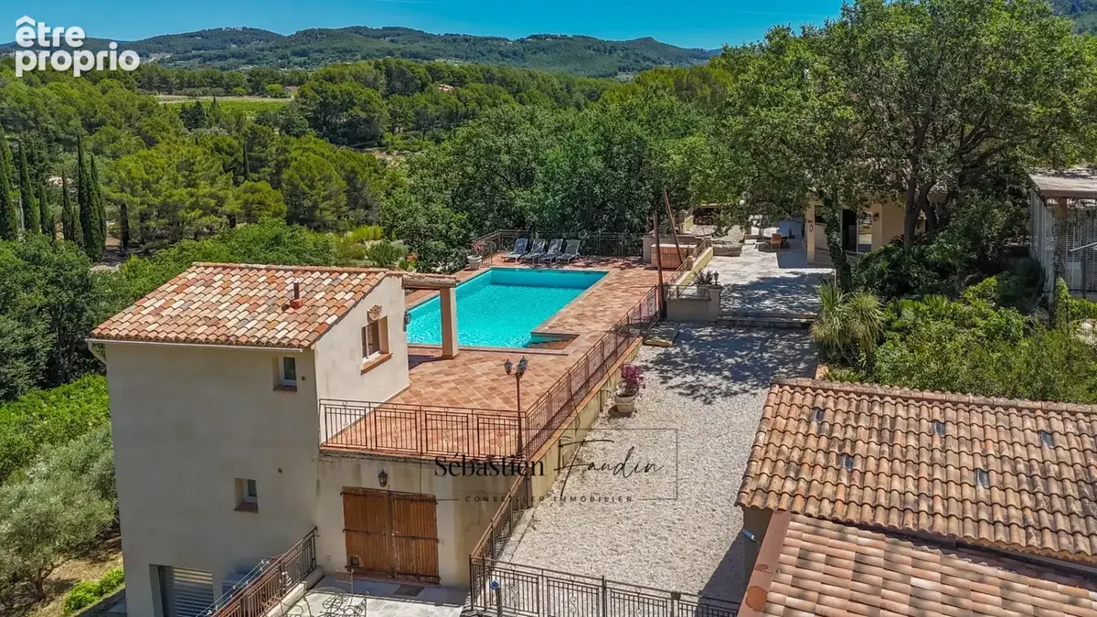 Maison à vendre 8 pièces LA CADIERE D'AZUR (83) - 2 logements - grande piscine - vue panoramique - grande parcelle - calme - nom - photo 54