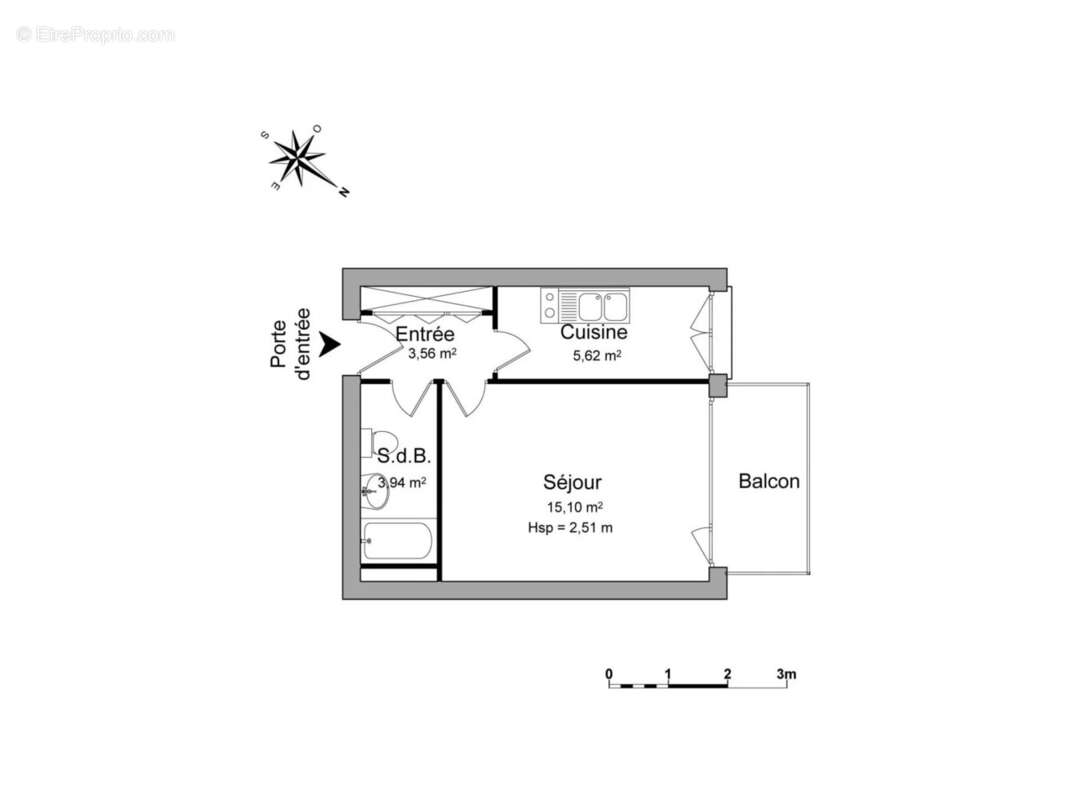 Appartement à PARIS-20E