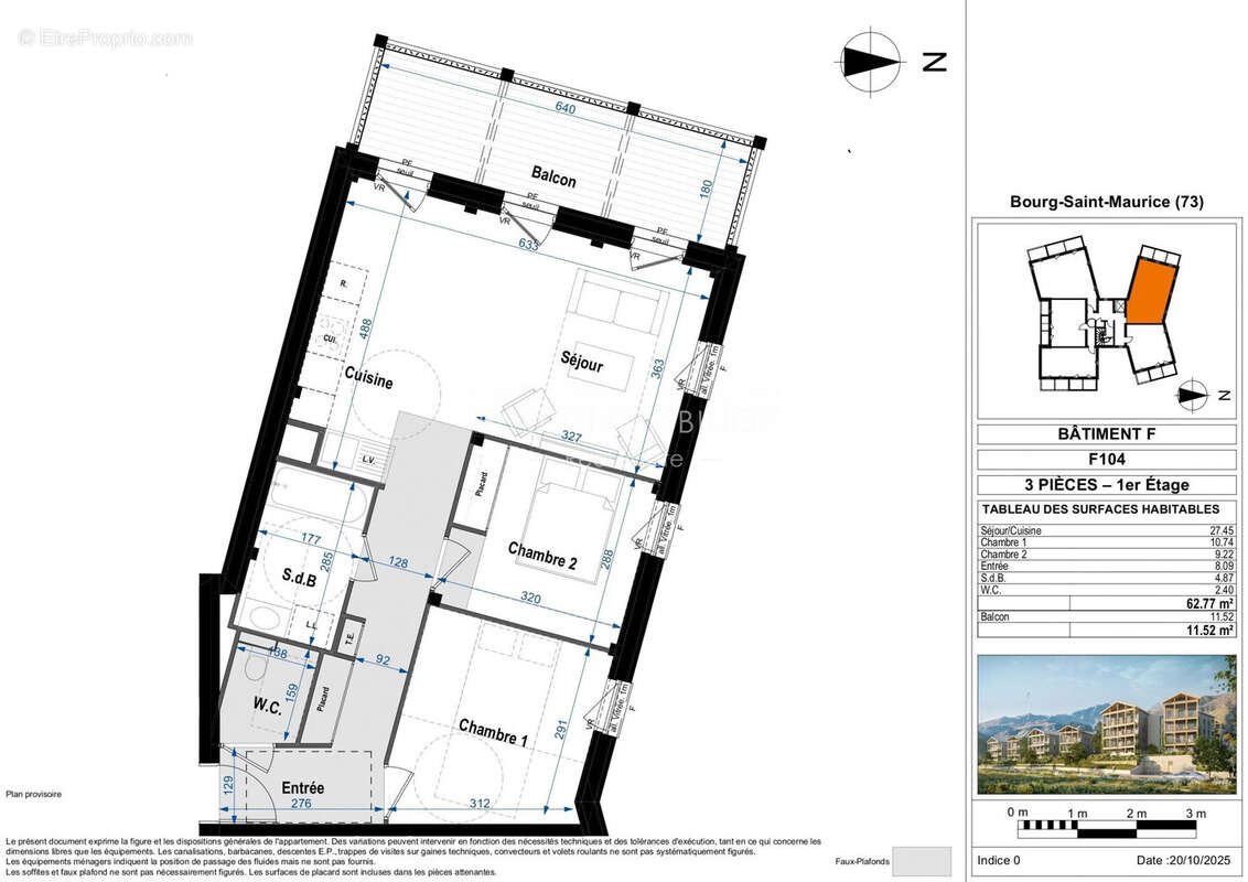 Appartement à BOURG-SAINT-MAURICE