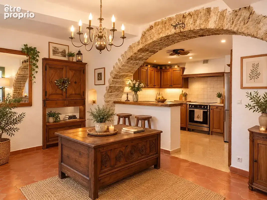 RÉGUSSE : maison de village , 3 chambres, bureau avec vue dégagée et cave - photo 6
