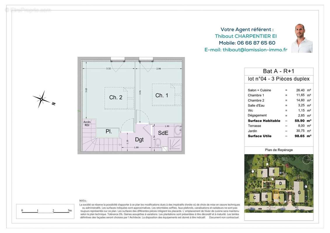 Appartement 59 m² à Biot  - photo 7