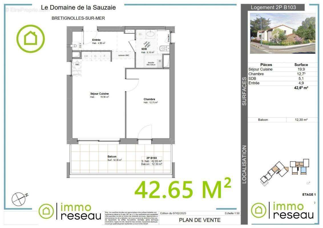 Appartement à BRETIGNOLLES-SUR-MER