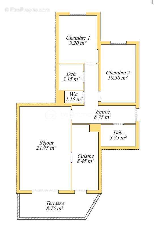 Appartement à VILLENEUVE-LOUBET
