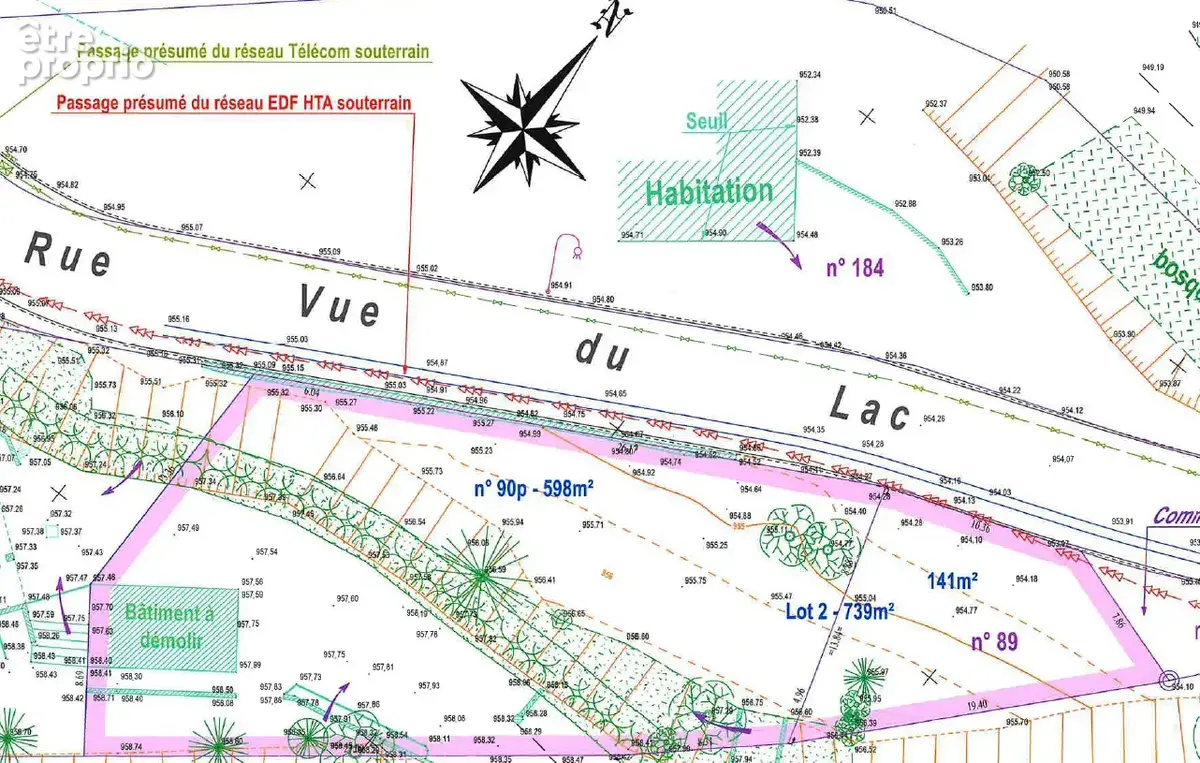 À acheter à Montperreux : terrain constructible de 739 m2 - photo 4