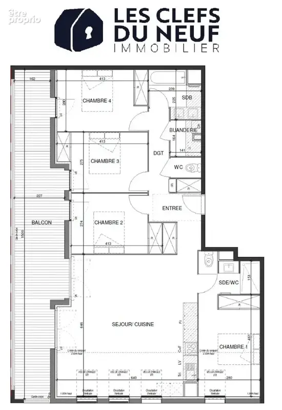 Appartement Escalquens 5 pièces 108 m² + 28m² de terrasse ! ESCALQUENS - photo 14