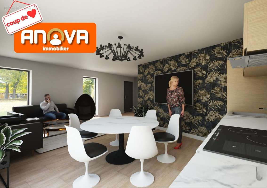 5 pièces Saverne vue 2 homestaging séjour - Appartement à SAVERNE