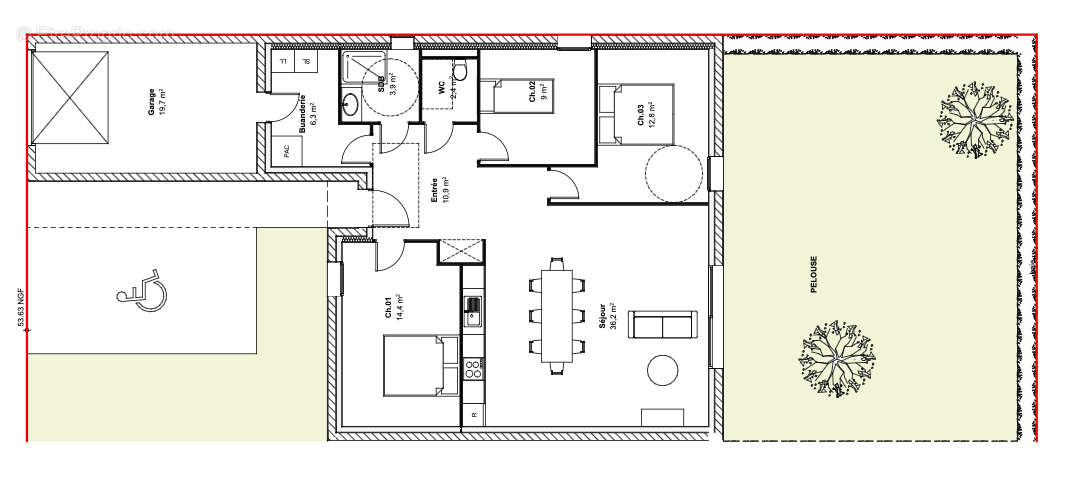 Maison à LAIZE-LA-VILLE