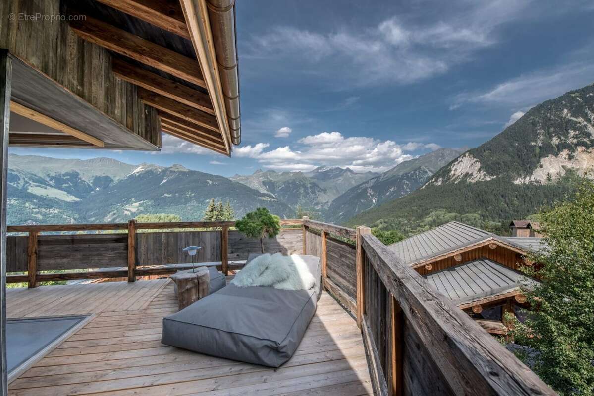 Balcon vue sur Dent du Villard - Maison à LA PERRIERE