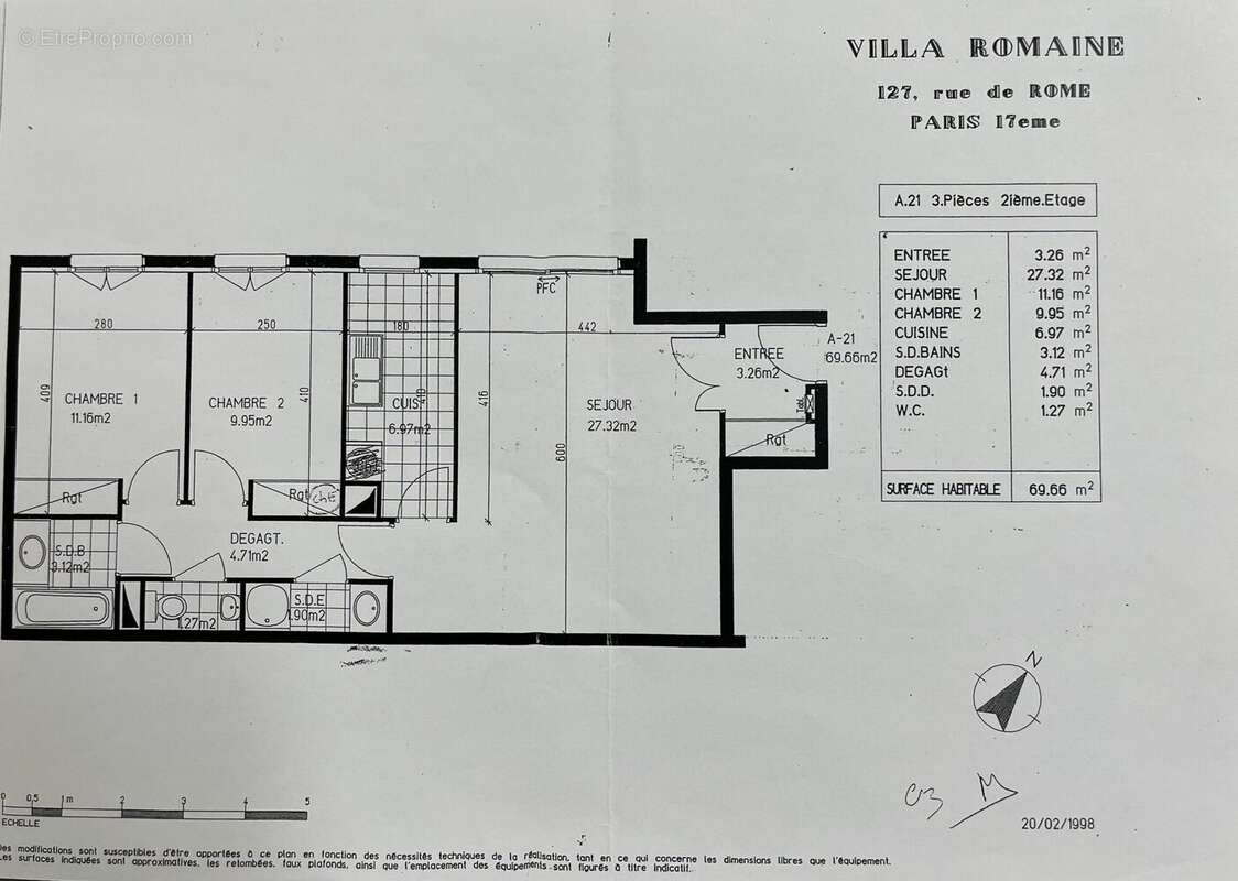 Appartement à PARIS-17E