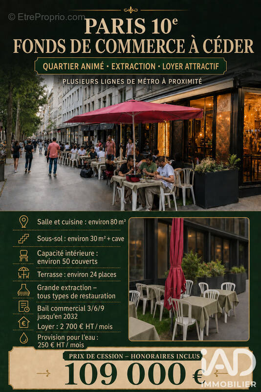 Photo 1 - Commerce à PARIS-10E