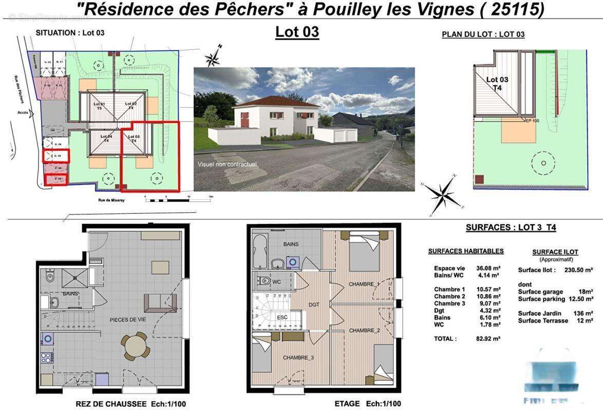 Appartement à POUILLEY-LES-VIGNES