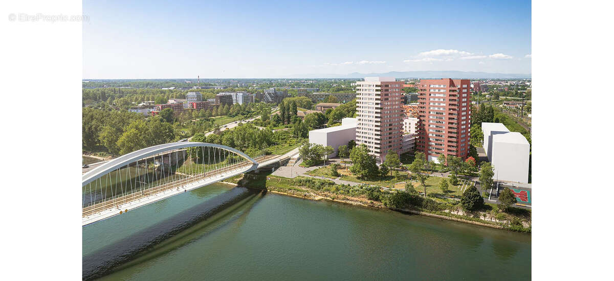 3 Pièces vue Rhin, rare ! Belle terrasse de 10m2 avec panorama exceptionnel ! - photo 3