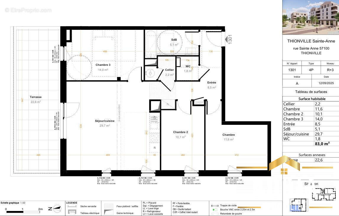 Appartement à THIONVILLE