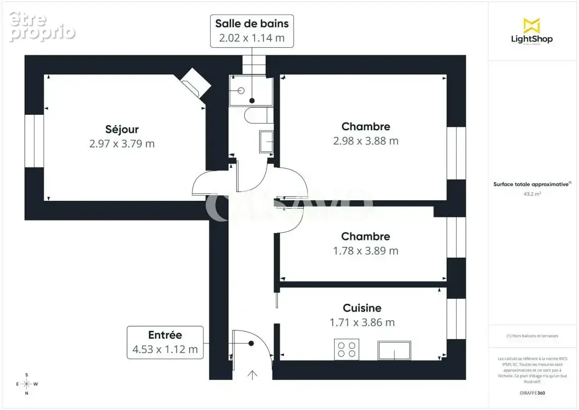 Vente Appartement 3 pièces de 47m² - 93200 Saint-Denis - photo 5