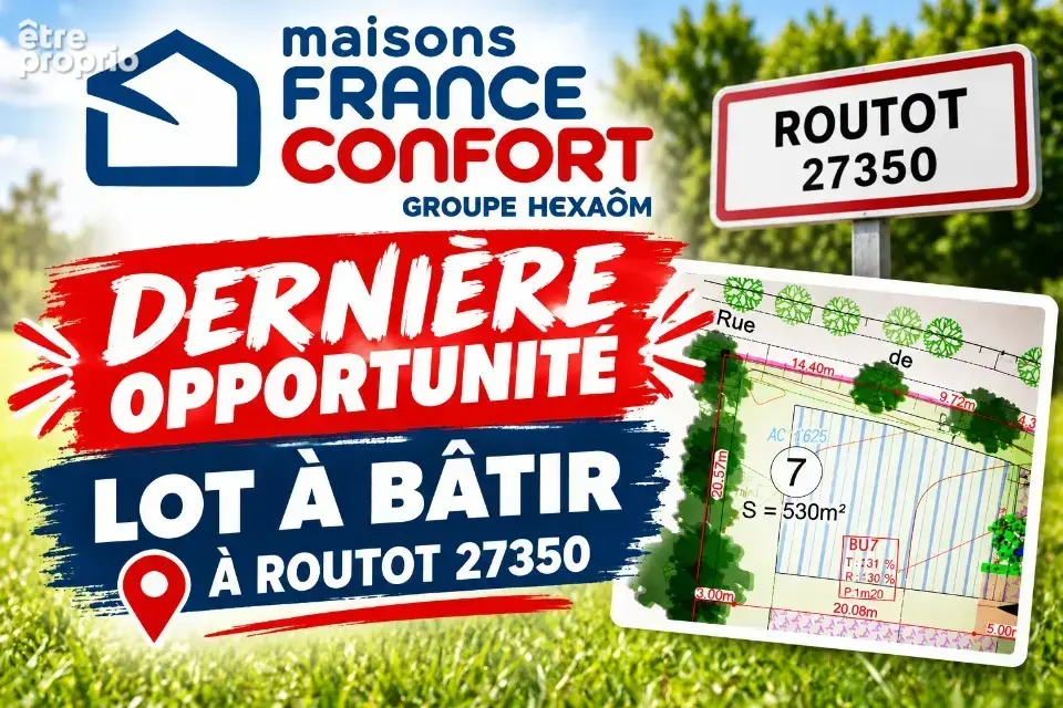 Photo Terrain à Routot au prix de 56 000€