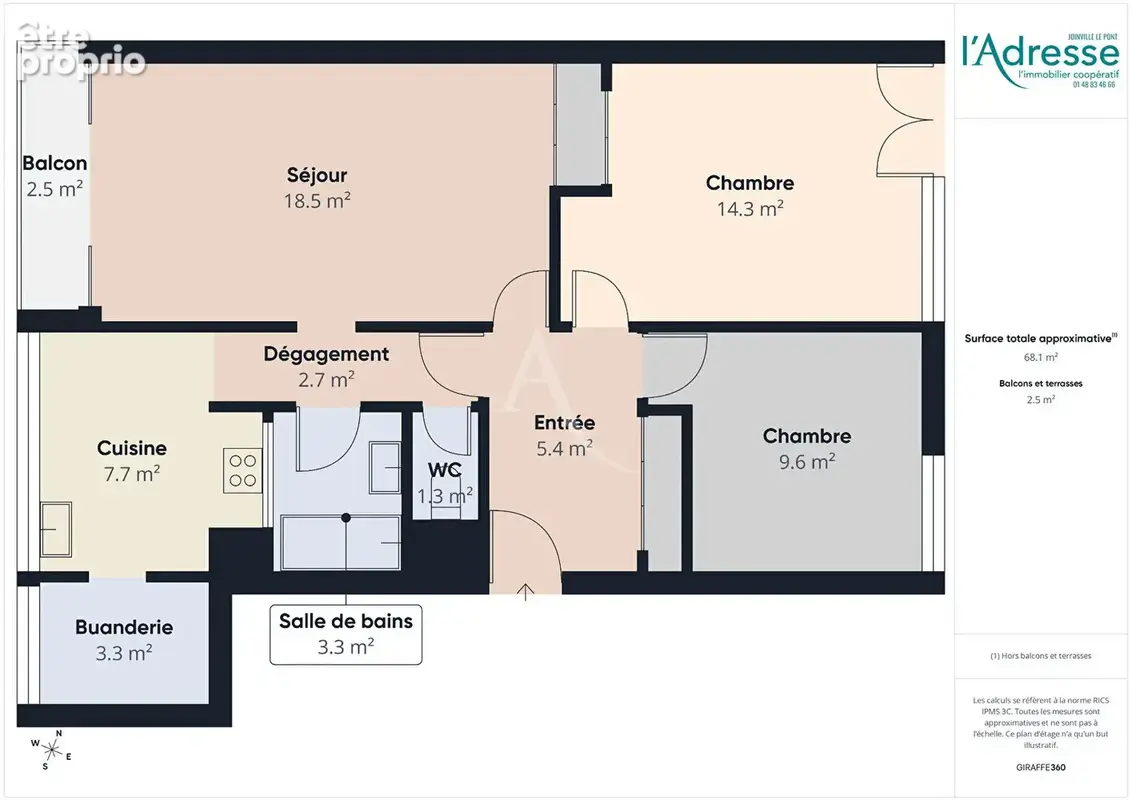 Appartement Creteil 3 pièce(s) - 67,14m² - photo 10