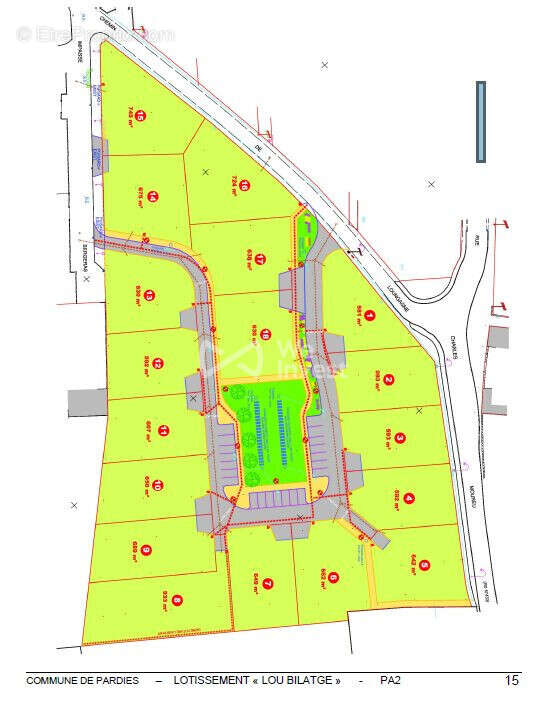 Terrain à PARDIES