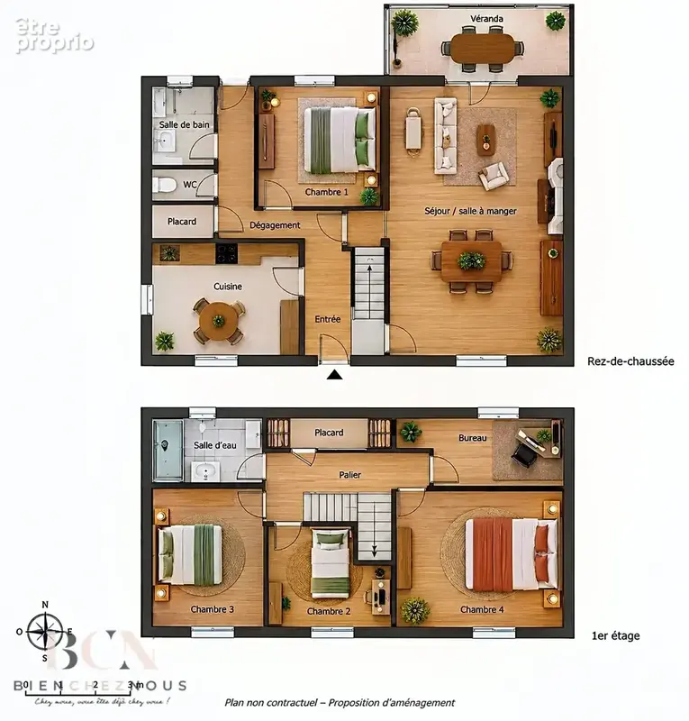 Maison familiale située proche commodités 115m2-4 chambres- sous sol total - photo 17