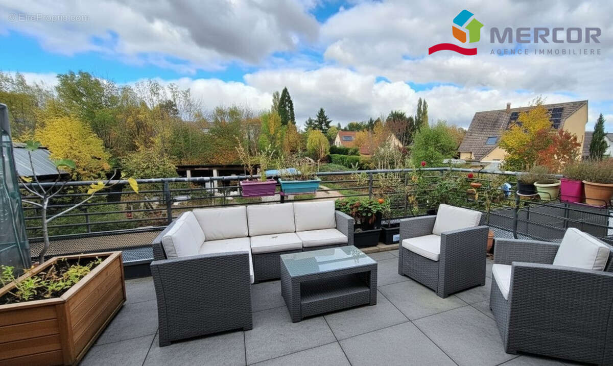 Terrasse  - Appartement à NEUGARTHEIM-ITTLENHEIM