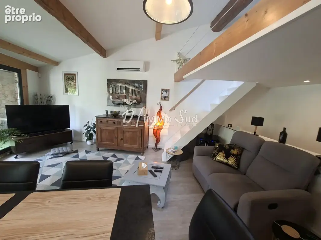 Maison de village vendue meublee : esprit loft et cocooning - photo 11