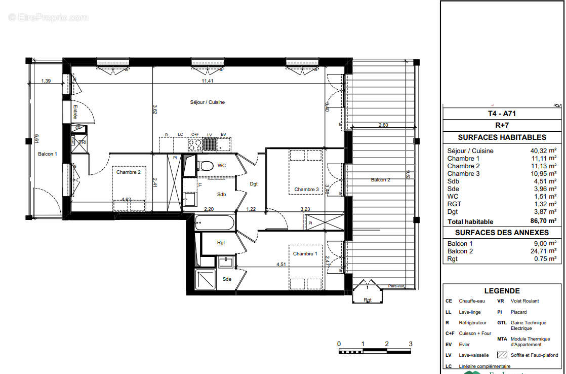 Appartement à TOULOUSE