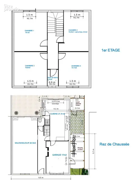 LA ROCHELLE Quartier Lafond   Maison familiale de 136 m2, 4 chambres, garage, piscine et jardin paysager - photo 14
