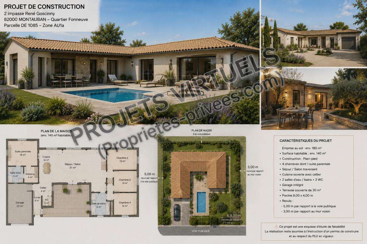 Montauban 82000,  Fonneuve Terrain  constructible et viabilisé - photo 10