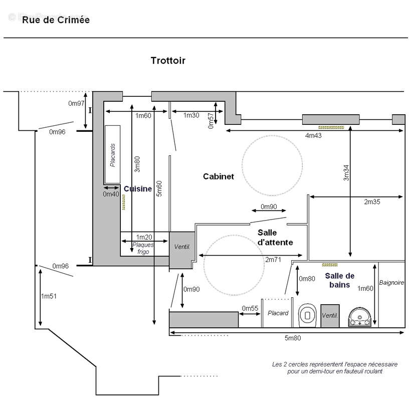 Appartement à PARIS-19E