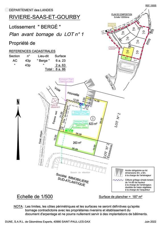 Terrain à SAINT-GEOURS-DE-MAREMNE