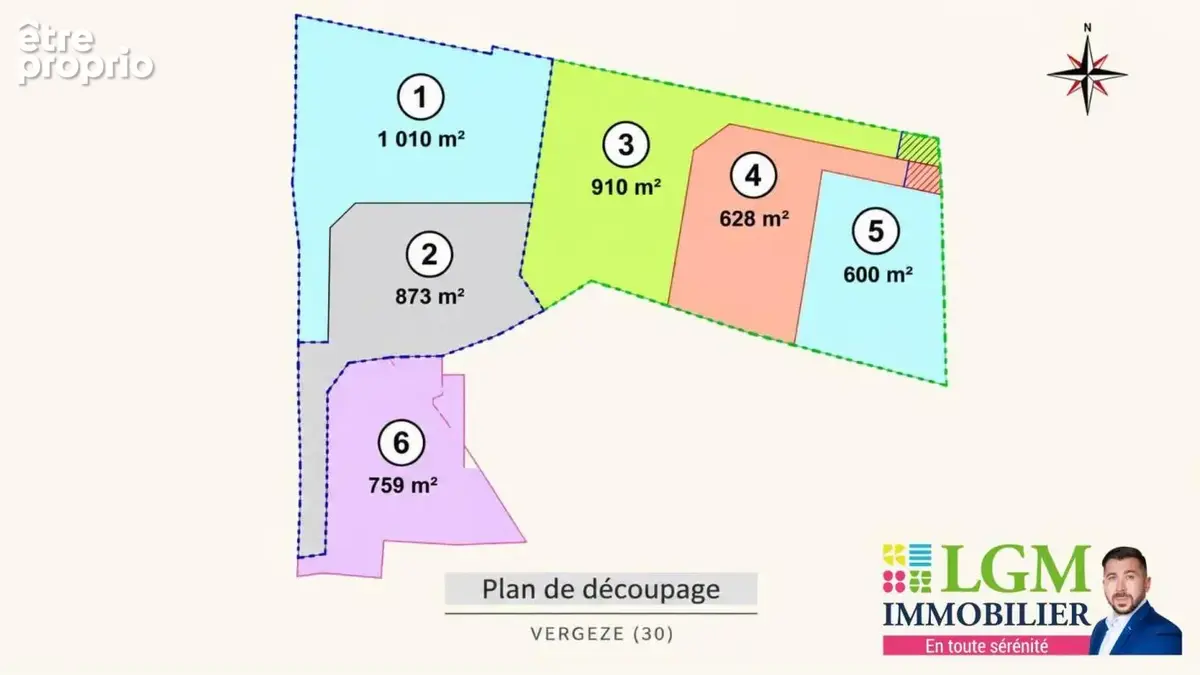 VERGÈZE 600 m² constructibles, hors lotissement, secteur recherché - photo 2