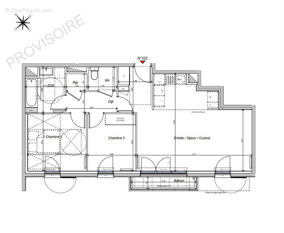 Appartement 3p - chatenay-mallabry - photo 2