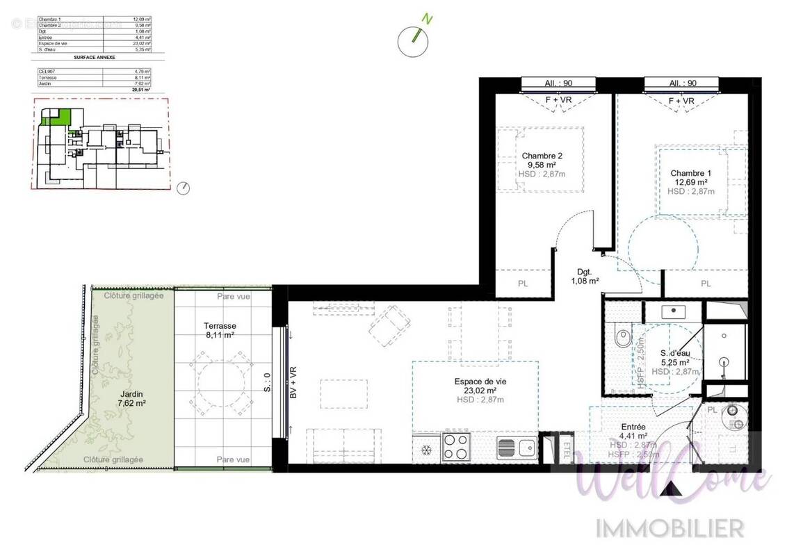 Appartement à CHALLES-LES-EAUX