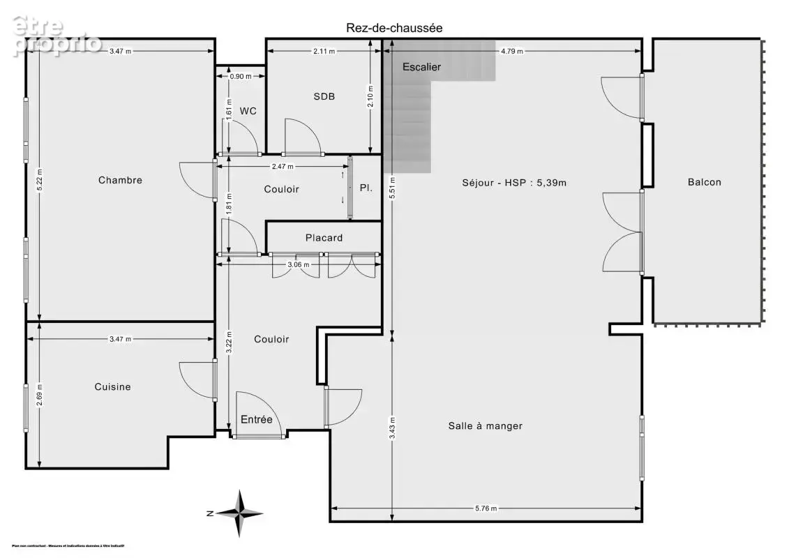 Duplex de 147 m2 - Dernier étage - Traversant et avec un balcon - 4 chambres - Proche canal / Métro église de Pantin - photo 14