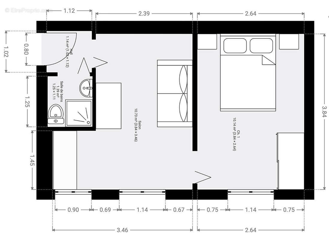 Appartement à PARIS-18E