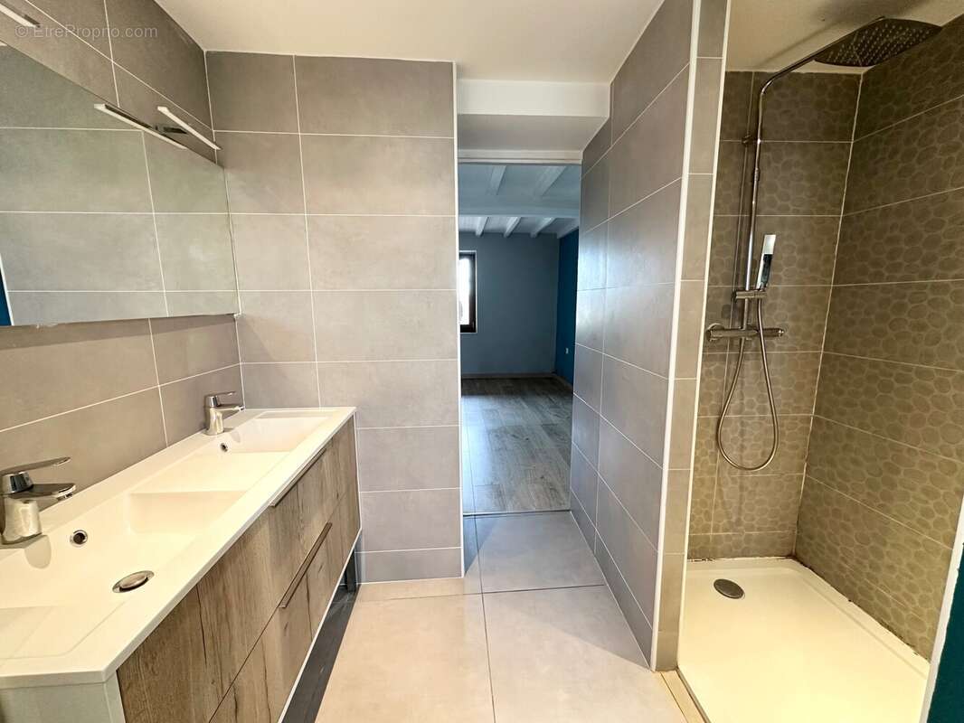 Salle d\'eau du RDC 6.2m² - Maison à SAINT-JEAN-SUR-REYSSOUZE