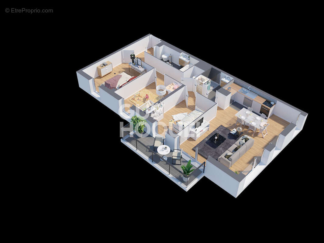 Très beau 4 pièces + grand balcon + parking - photo 17