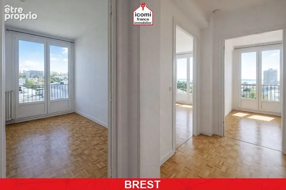 Finistere - brest (29200) - a vendre - appartement - 65m² - deux chambres - vue mer - ascenseur - 5eme etage - st michel - rare - photo 4