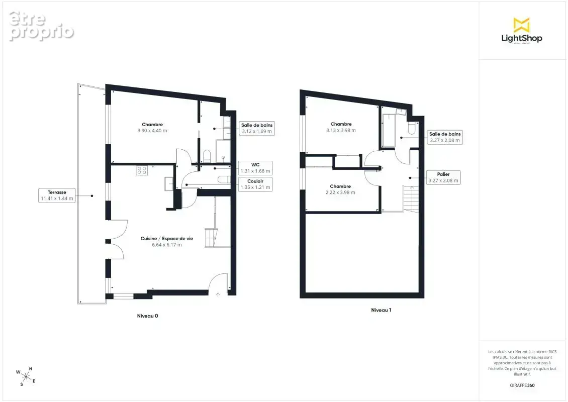 SAINT-OUEN-SUR-SEINE - QUARTIER DES DOCKS - ALLEE DE PARIS - Magnifique appartement Duplex 4 pièces avec Terrasse - photo 18