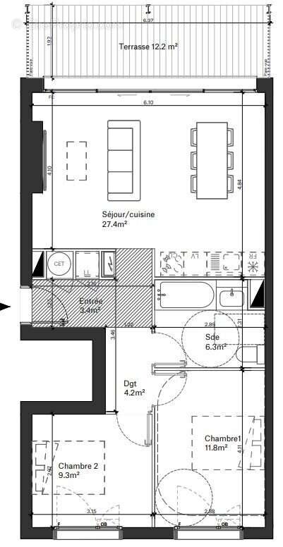 Appartement à BORDEAUX