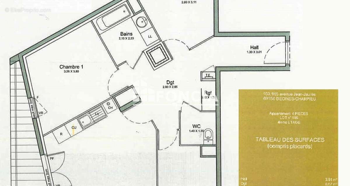 Appartement à DECINES-CHARPIEU