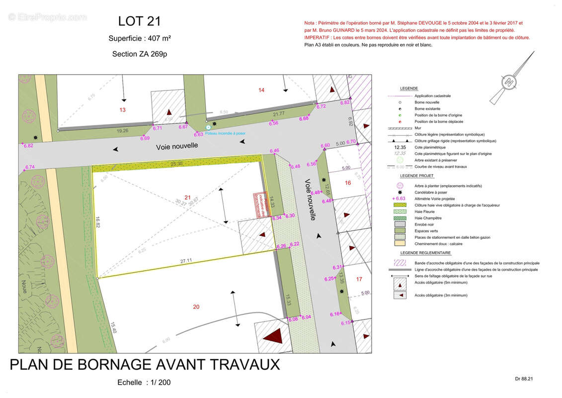 Terrain 408 m2 viabilise lot 21 - photo 2