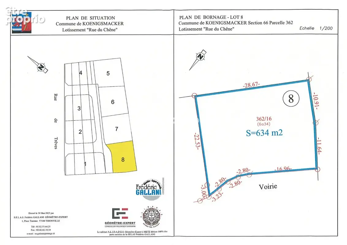 Terrain Koenigsmacker 924 m2 lot 8 - photo 3
