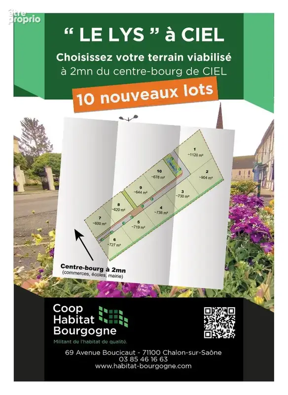 Terrain 737 m² à vendre à Ciel (71350) - photo 2