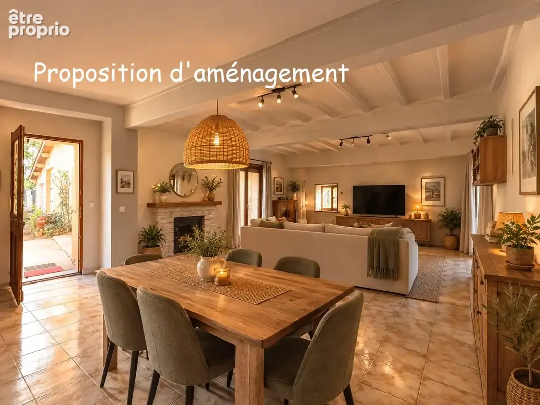 Ferme rénovée de  118 M2 habitable ! Terrain de 1 137 m2 à 13 500m2!  PRIX : 272 000 € - photo 7