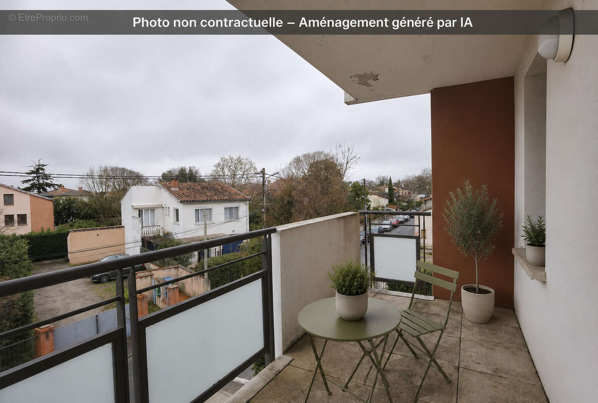 T1bis Croix-Daurade, terrasse 8m2 et parking sous-sol - photo 6