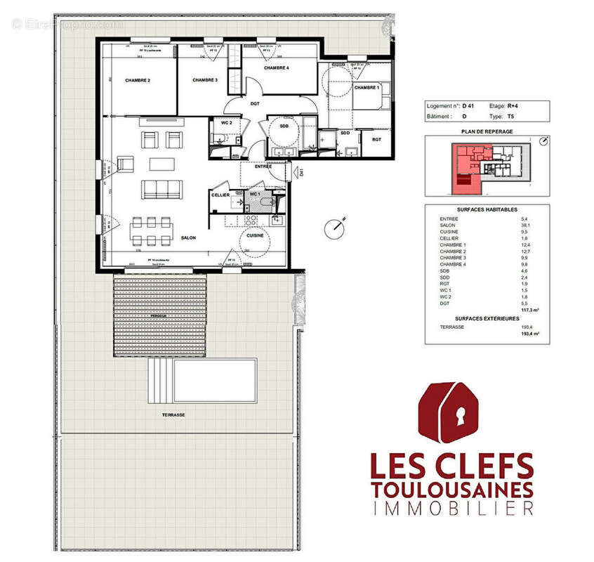 Appartement à TOULOUSE