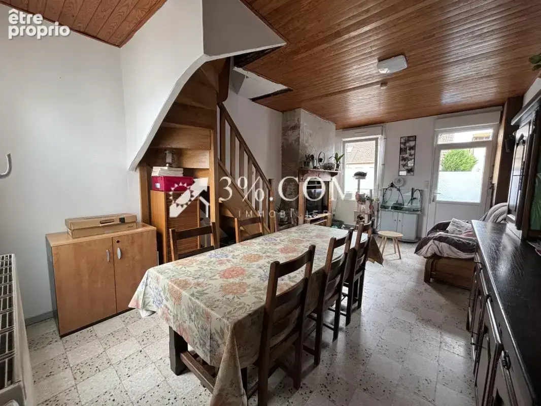 Dargnies : maison mitoyenne 1 cote 54m2 - terrain 98 m2 - ga - photo 2