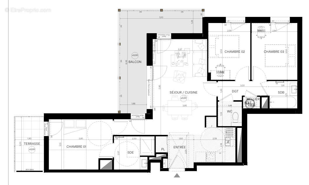 Programme Neuf 77m² à saint-sébastien-sur-loire - photo 4