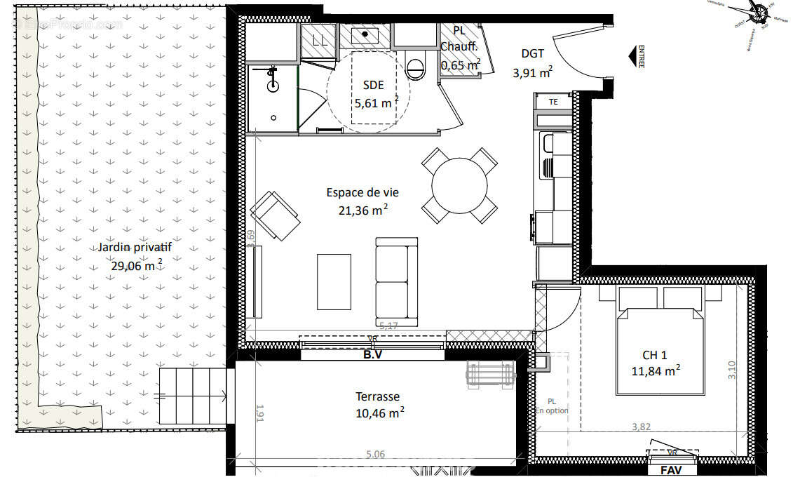 Appartement 43 m² à Alenya  - photo 8
